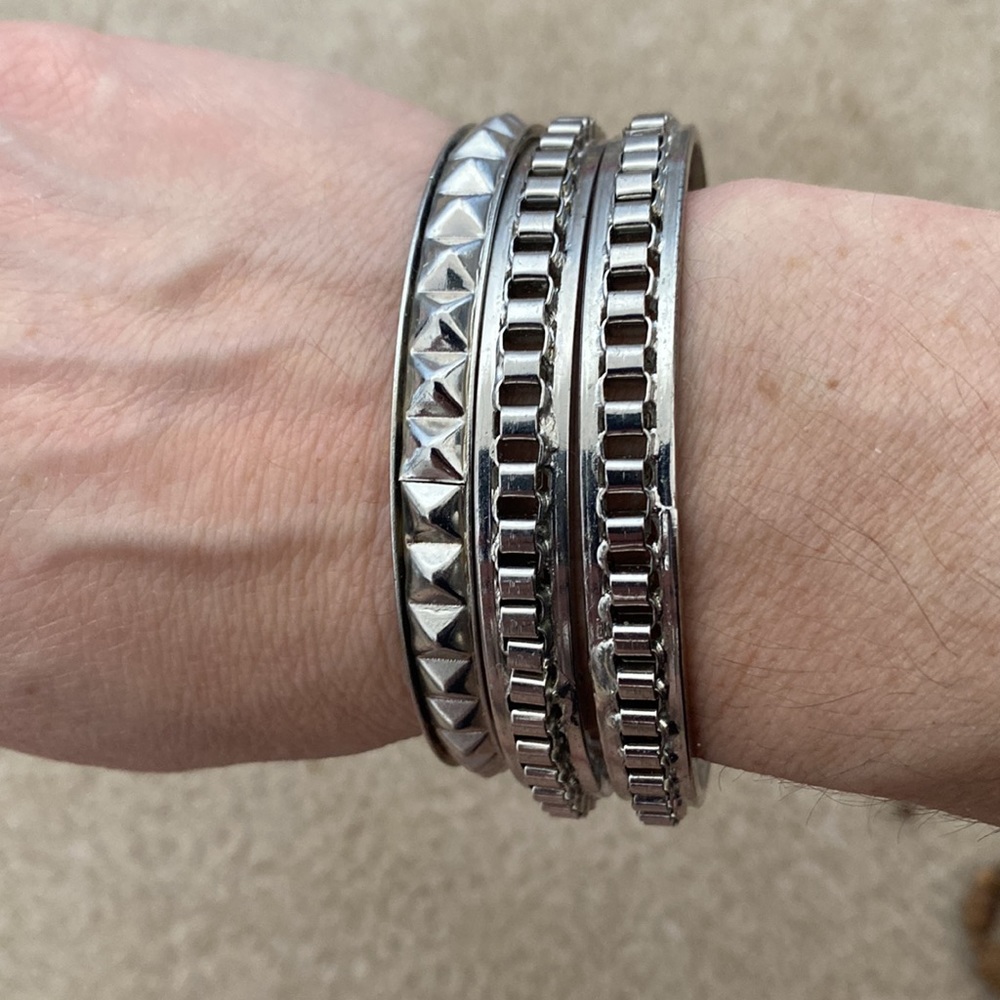 3 Silver Toned Bracelets!